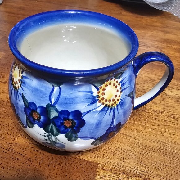Boleslawiec Polish Pottery Bubble Mug - Picture 3 of 7